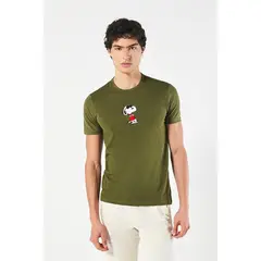 KOAJ - Camiseta manga corta para hombre, tiene cuello redondo, Hombre