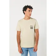 KOAJ - Camiseta manga corta COLOR con estampado en frente estilo HOMBRE