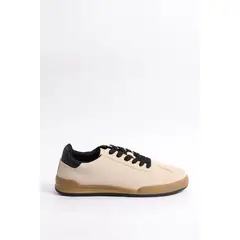 KOAJ - Tenis unicolores casuales con franjas laterales Mujer