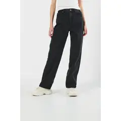 KOAJ - Jean 90´S gris oscuro con bota recta y tiro alto Mujer