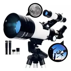 GENERICO - Telescopio Astronómico Monocular Con Tripode blanco