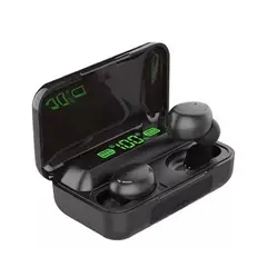 GENERICO - Audífonos in-ear inalámbricos Bluetooth F9-5 negro Power Banck