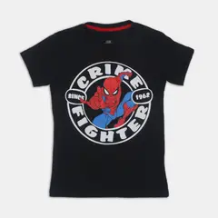 MARVEL - Camiseta Para Niño Licenses Negro Inocente L