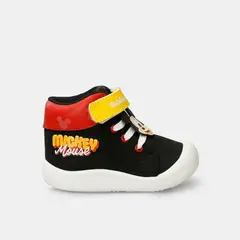 DISNEY - Botas Bebé Para Niño Licenses Negro-Rojo Mocca L