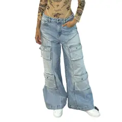 PILATOS - Jean Rigido Para Mujer Perla