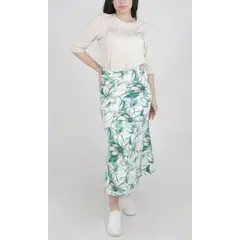 L Y H - Falda Para Mujer Verde Marca L&H