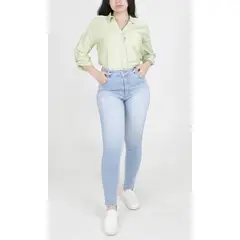 L Y H - Jean Para Mujer Azul Marca L&H
