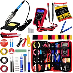 GENERICO - Kit De Herramientas Con Soldador 60 W Ajustable