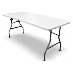 GENERICO - Mesa Tipo Portafolio Plegable De Plástico Apta Exterior 180 Cm