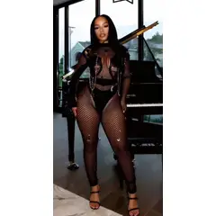 GENERICO - Body Malla Lencería Salida De Baño