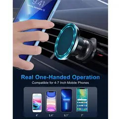 GENERICO - Soporte Iman Celular Carro Rejilla Magnético 1-01