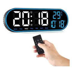 GENERICO - Reloj Inteligente Digital De Pared Grande Luz Led Control Remoto