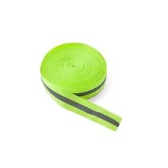 NACIONAL - CINTA REFLECTIVA VERDE GRIS ROLLO X 100 METROS
