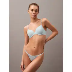 CALVIN KLEIN - Tanga Verde Con Encaje - Sheer Lace