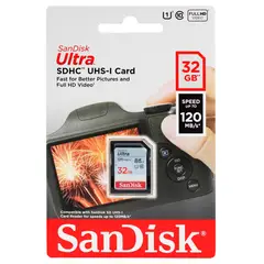 SANDISK - SD Card 32GB Ultra Full HD 120MBs