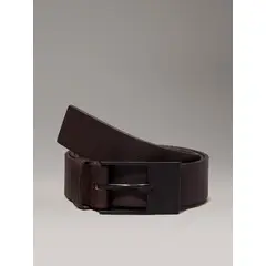 CALVIN KLEIN - Cinturón Café classic de cuero
