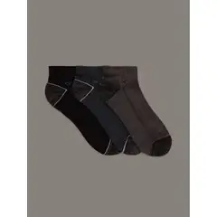 CALVIN KLEIN - Pack negro de 3 medias con monograma