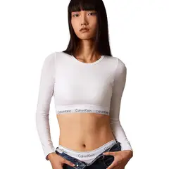 CALVIN KLEIN - Camiseta blanca bralette - modern cotton