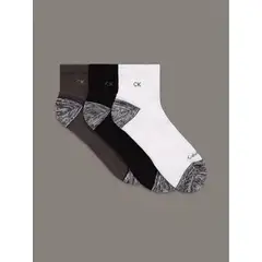 CALVIN KLEIN - Pack gris de 3 medias cotton cushi