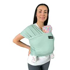COZYTOS - Fular y porta bebe AJUSTABLE PLUS- Menta- mundo bebe