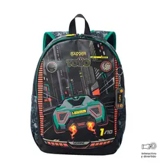 TOTTO - Morral para Niño Best Game Mediano Negro