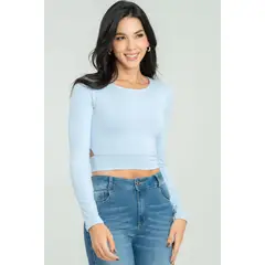 RAGGED - Crop top hideat Azul claro