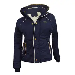 MODA EN CIRCUITO - Chaqueta Impermeable Corta Para Mujer Forrada en Ovejero
