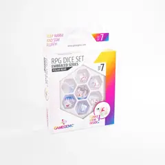 ASMODEE - Set X7 Dados De Rol En Resina Polar Bear