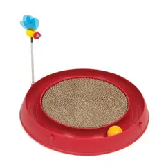 PETSPA - Juguete Para Gato Catit Rascador y Juguete Rojo