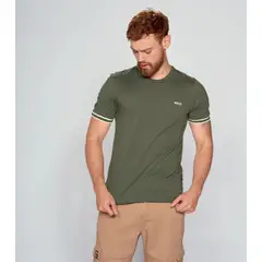 UNSER - T-Shirt Para Hombre Molderia Slim Con Puños Tejidos Combinados