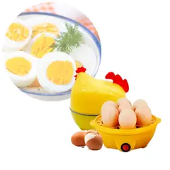 GENERICO - Hervidor de Huevos Eléctrico 7 Puestos Gallina Vaporera