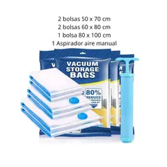 GENERICO - Kit de Bolsas Empacadoras al Vacío para Viajes Organizados