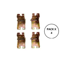 GENERICO - Bisagra Brazo Escualizable Multiusos Pie De Amigo - Pack X4