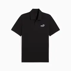 PUMA - Camisa Polo Marca Ess No 1 Logo Original Negro Hombre