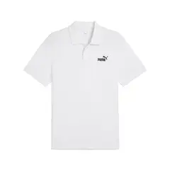 PUMA - Camisa Polo Marca Ess No 1 Logo Original Blanco Hombre