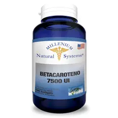 MILLENIUM NATURAL SYSTEMS - Betacaroteno 7500 UI x 100 Softgels