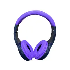GENERICO - Auriculares Inalámbricos Digitales Morado Radio FM y Reproductor MP3