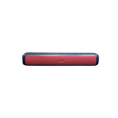 GENERICO - Parlante Barra Sonido Luces Rgb Bluetooth Usb Micro Sd Rojo