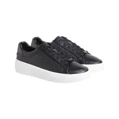 CALVIN KLEIN - Tenis negro con monograma