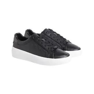 CALVIN KLEIN - Tenis negro con monograma