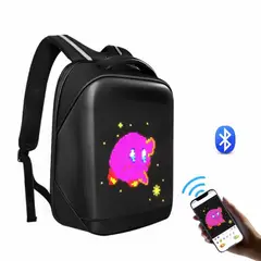 AMERICAN GENERICS - Maleta Inteligente Bluetooth Panel LED Impermeable App Negro