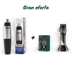 VGR - Combo Cortapelos Profesional V-002 + Depilador Nasal Inalámbrico