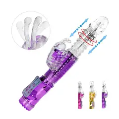 GENERICO - Vibrador Mariposa Doble Estimulación con Movimiento giratorio