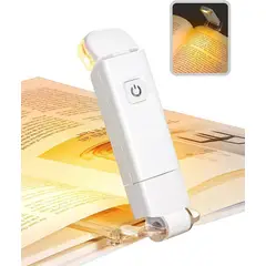 GENERICO - Lámpara de Lectura LED Recargable USB Clip Luz Regulable Portatil