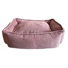 GENERICO - Cama Cuadrada Para Mascotas Palo De Rosa Talla S