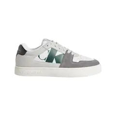 CALVIN KLEIN - Tenis gris classic cupsole de ante
