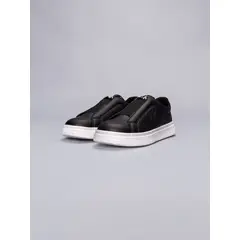 CALVIN KLEIN - Tenis Negro Niña Con Banda Elástica