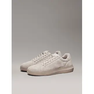 CALVIN KLEIN - Tenis beige chunky cupsole de ante