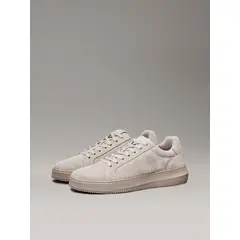 CALVIN KLEIN - Tenis beige chunky cupsole de ante