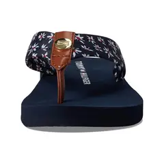 TOMMY HILFIGER - Sandalias azul oscuro con estampado floral